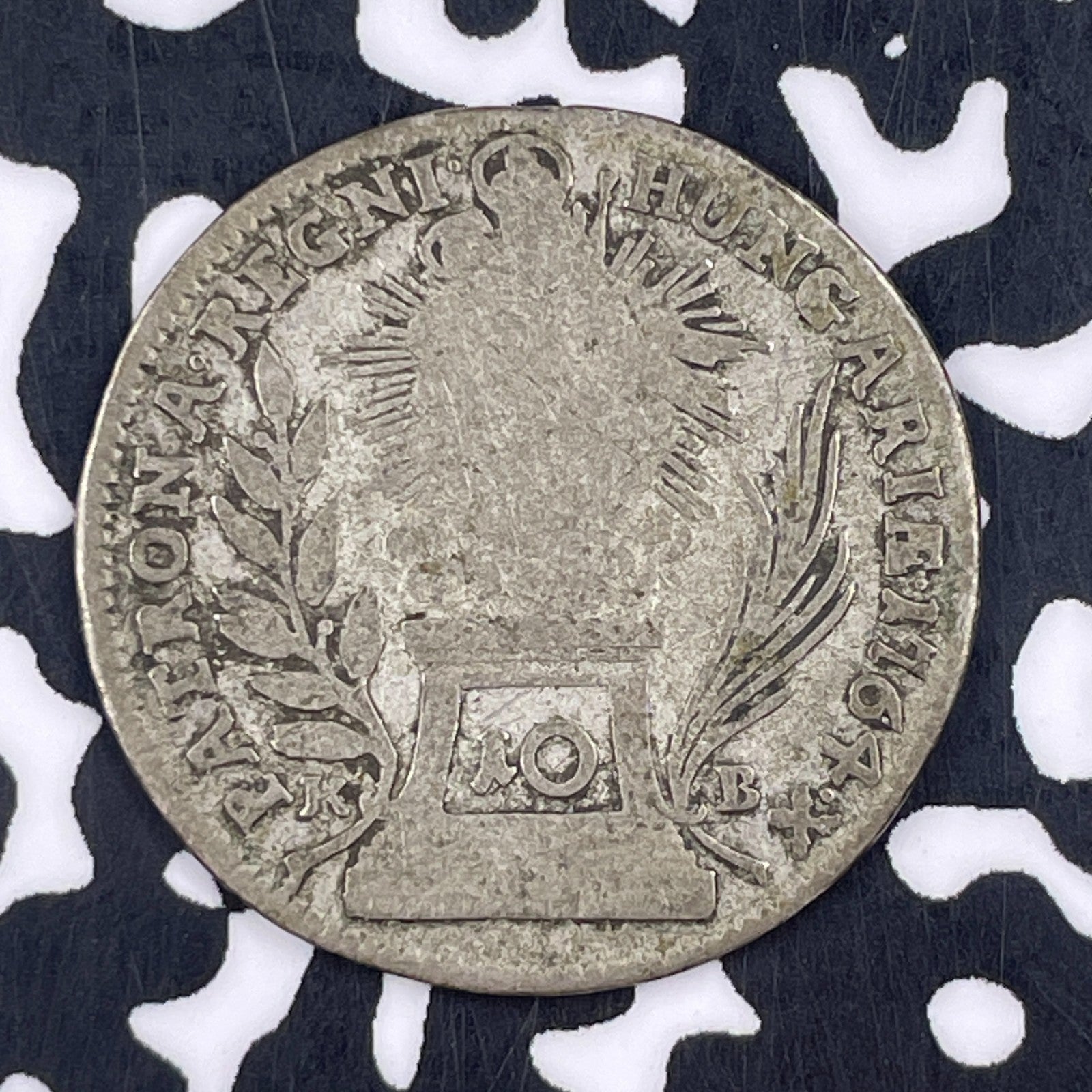 1764 Hungary 10 Kreuzer Lot#F4969 Silver!