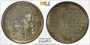 (19th C.) Germany Jesus/Peter & Keys Of Heaven Medal PCGS MS62 Lot#G8851 Silver!