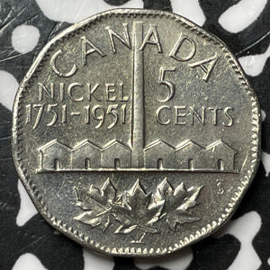1951 Canada 5 Cents Lot#D7289 High Grade! Beautiful!