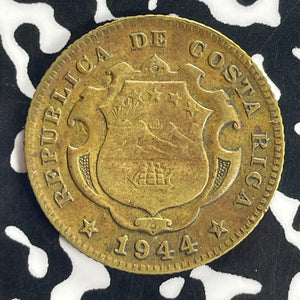 1944 Costa Rica 25 Centimos Lot#T8808