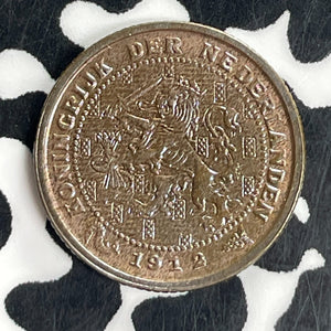 1912 Netherlands 1/2 Cent Half Cent Lot#T8075 High Grade! Beautiful!