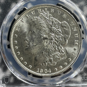 1904-O U.S. $1 Morgan Dollar PCGS MS63 Lot#G375 Silver! Choice UNC!