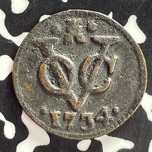1734 Netherlands East Indies Zeeland 1 Duit Lot#T7447