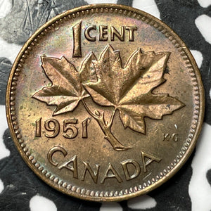 1951 Canada Small Cent Lot#D7286 High Grade! Beautiful!