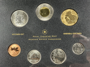 2005 Canada 7x Coin Specimen Set Lot#B2152 With Case & C.O.A.