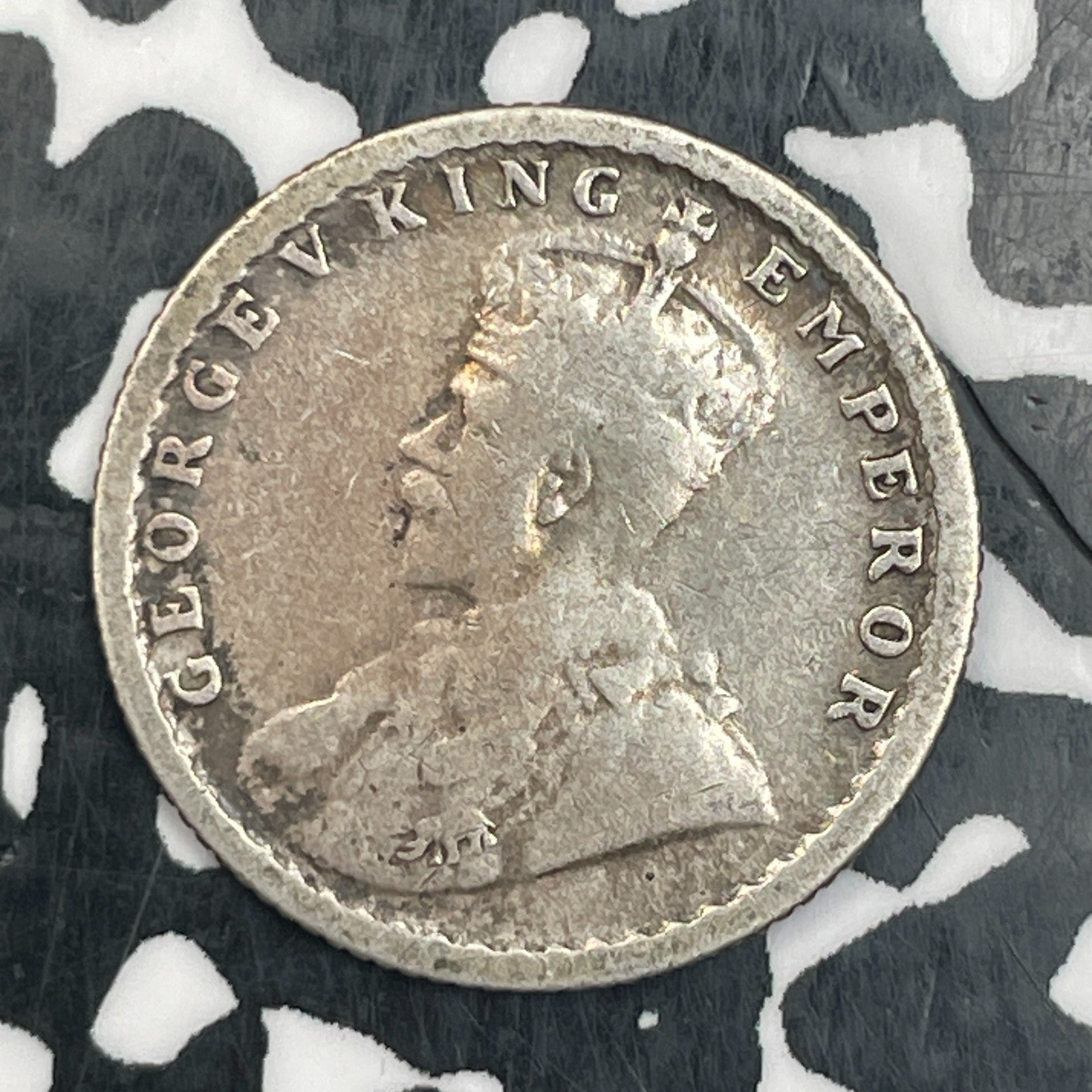 1926 India 1/4 Rupee Lot#F9965 Silver!