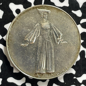 1961 Switzerland Basel Trachtenfest Medal Lot#JM0207 Silver! Scarce! 33mm