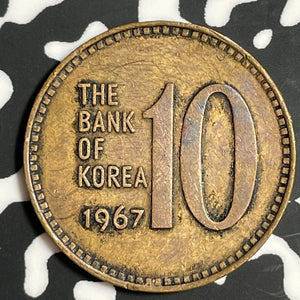 1967 Korea 10 Won Lot#E6250