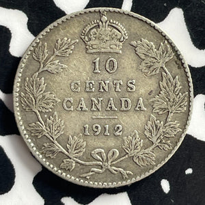 1912 Canada 10 Cents Lot#C0814 Silver!