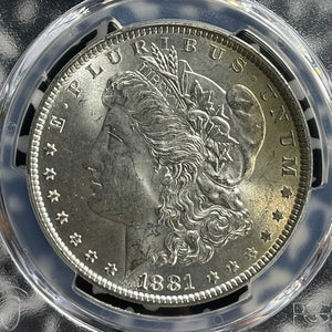 1881 U.S. $1 Morgan Dollar PCGS MS63 Lot#G565 Silver! Choice UNC!