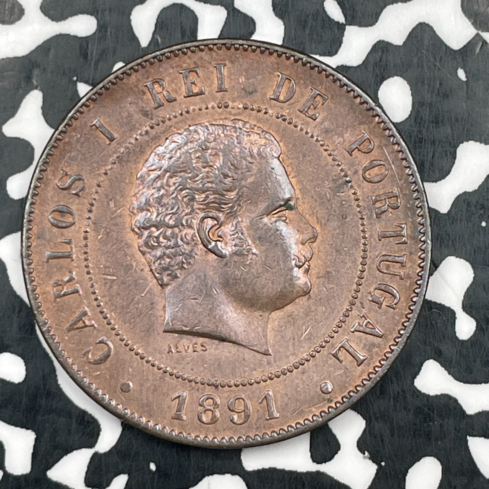 1891 Portugal 20 Reis Lot#N1124 Nice!