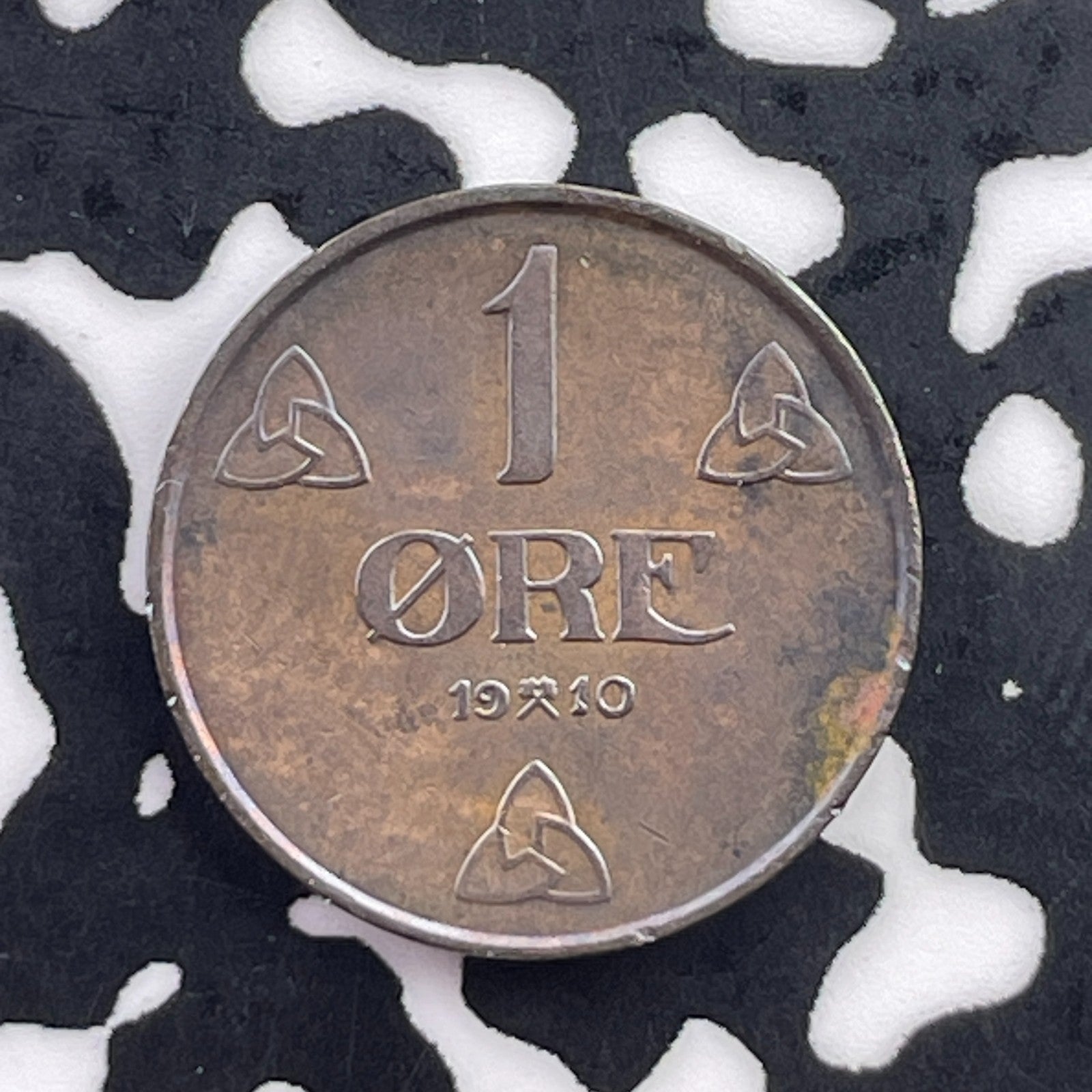 1910 Norway 1 Ore Lot#C5571 High Grade! Beautiful!