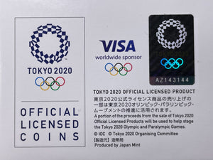 2020 Japan Tokyo Olympics Table Tennis 1000 Yen Proof Set Lot#B2371 Silver!