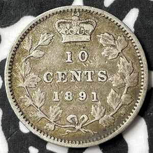 1891 Canada 10 Cents Lot#JM7062 Silver! Better Date