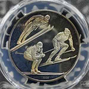 1972 West Germany Olympic Winter Games Medal PCGS PR66 DCAM Lot#G1098 Silver!