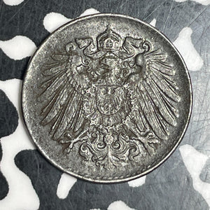 1922-D Germany 5 Pfennig Lot#T6022 High Grade! Beautiful!