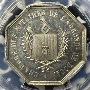 (1880-DT) France Notaries Of Douai Jeton PCGS MS65 Lot#G9433 Gem BU!