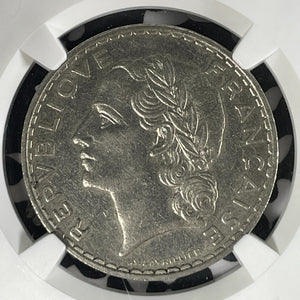 1933 France Essai 5 Francs NGC AU58 Lot#G109 Maz-2563a
