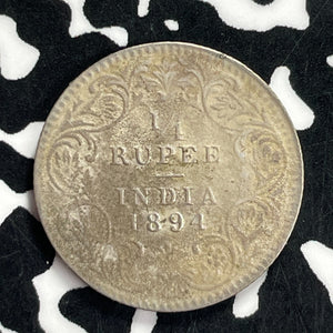 1894 India 1/4 Rupee Lot#T9723 Silver!