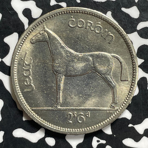 1966 Ireland 1/2 Crown Half Crown Lot#C0630 High Grade! Beautiful!