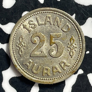 1940 Iceland 25 Aurar Lot#C0441 High Grade! Beautiful!
