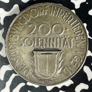 1930 Switzerland Burgdorf School 200th Anniversary Medal Lot#JM9244 Silver! 33mm