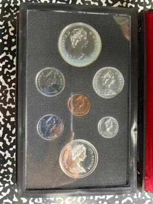 1974 Canada 7x Coin Proof Set Lot#B2729 Including Silver! With Case & C.O.A.