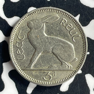 1928 Ireland 3 Pence Threepence Lot#T6865 Nice!