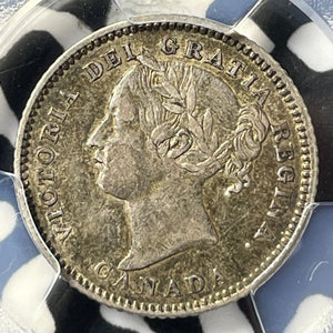 1880-H Canada 10 Cents PCGS AU50 Lot#G7994 Silver!