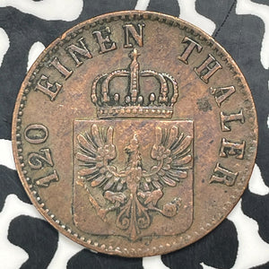 1865-A Germany Prussia 3 Pfennig Lot#C0406
