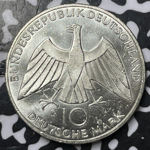 1972-G West Germany 10 Mark Lot#D7062 Silver! High Grade! Beautiful!