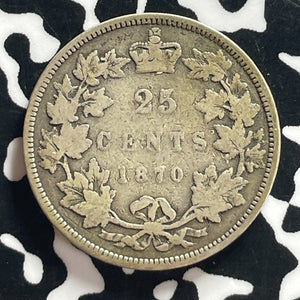 1870 Canada 25 Cents Lot#T7597 Silver!