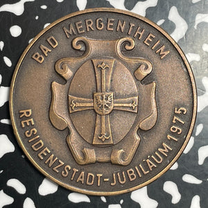 1975 Germany Mergentheim 450th Anniversary Medal Lot#T2728 40mm