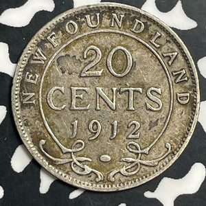 1912 Newfoundland 20 Cents Lot#T0221 Silver!