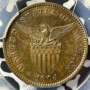 1904 U.S. Philippines 1 Centavo PCGS MS63BN Lot#G8332 Choice UNC!