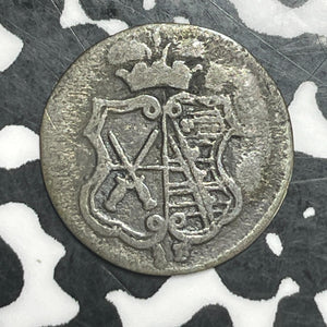 1763-OF Germany Saxony 3 Pfennig Lot#T6529 Silver! Scarce! Merse-1912