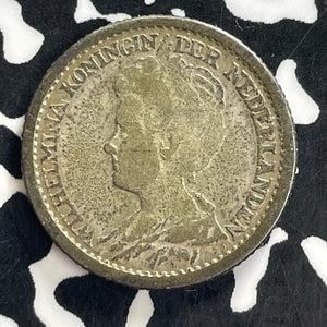 1912 Netherlands 25 Cents Lot#C1262 Silver!