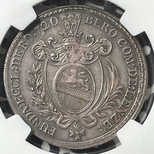 (c.1720) Switzerland Beromuenster 1/2 Thaler NGC MS62 Lot#G8670 Silver! KM#5