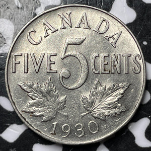 1930 Canada 5 Cents Lot#D7394 Nice!