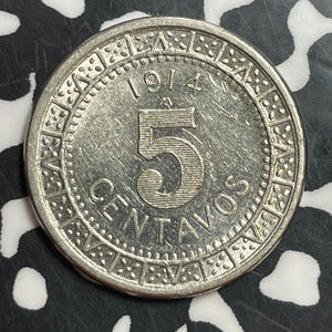1914 Mexico 5 Centavos Lot#T2390 High Grade! Beautiful!