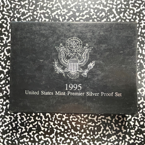 1995 U.S. Mint 5x Coin Premier Silver Proof Set Lot#B2819 With Case