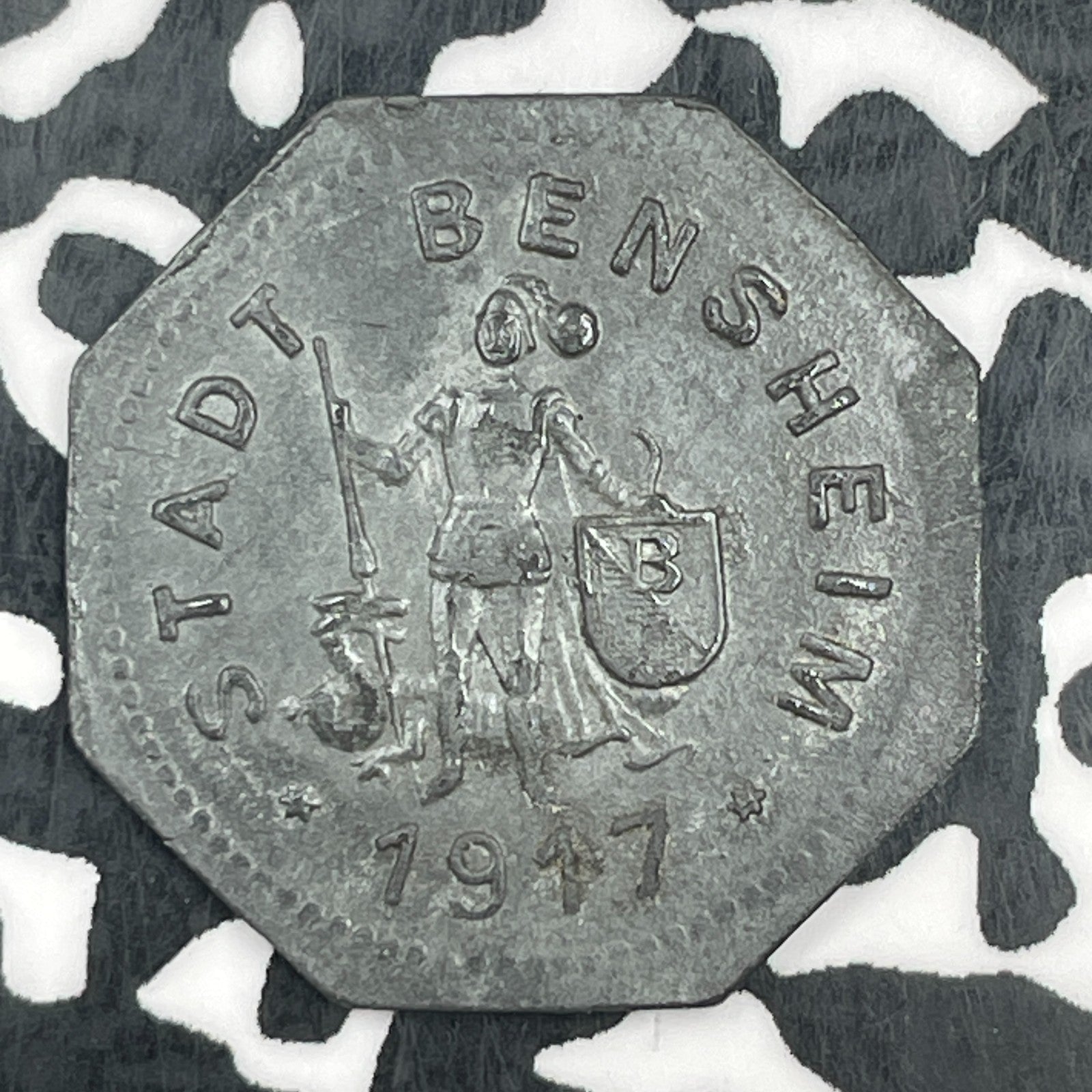 1917 Germany Bensheim 10 Pfennig Notgeld Lot#F8766