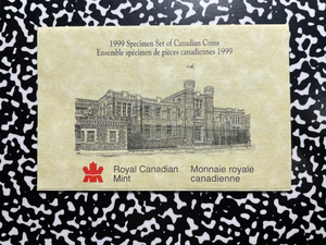 1999 Canada 7x Coin Specimen Set Lot#B2726 With Case & C.O.A.