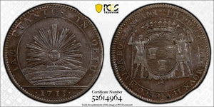 1713 France Duke Of Burgundy Sunface Jeton PCGS MS63 Lot#G1034 Feuardent-9900