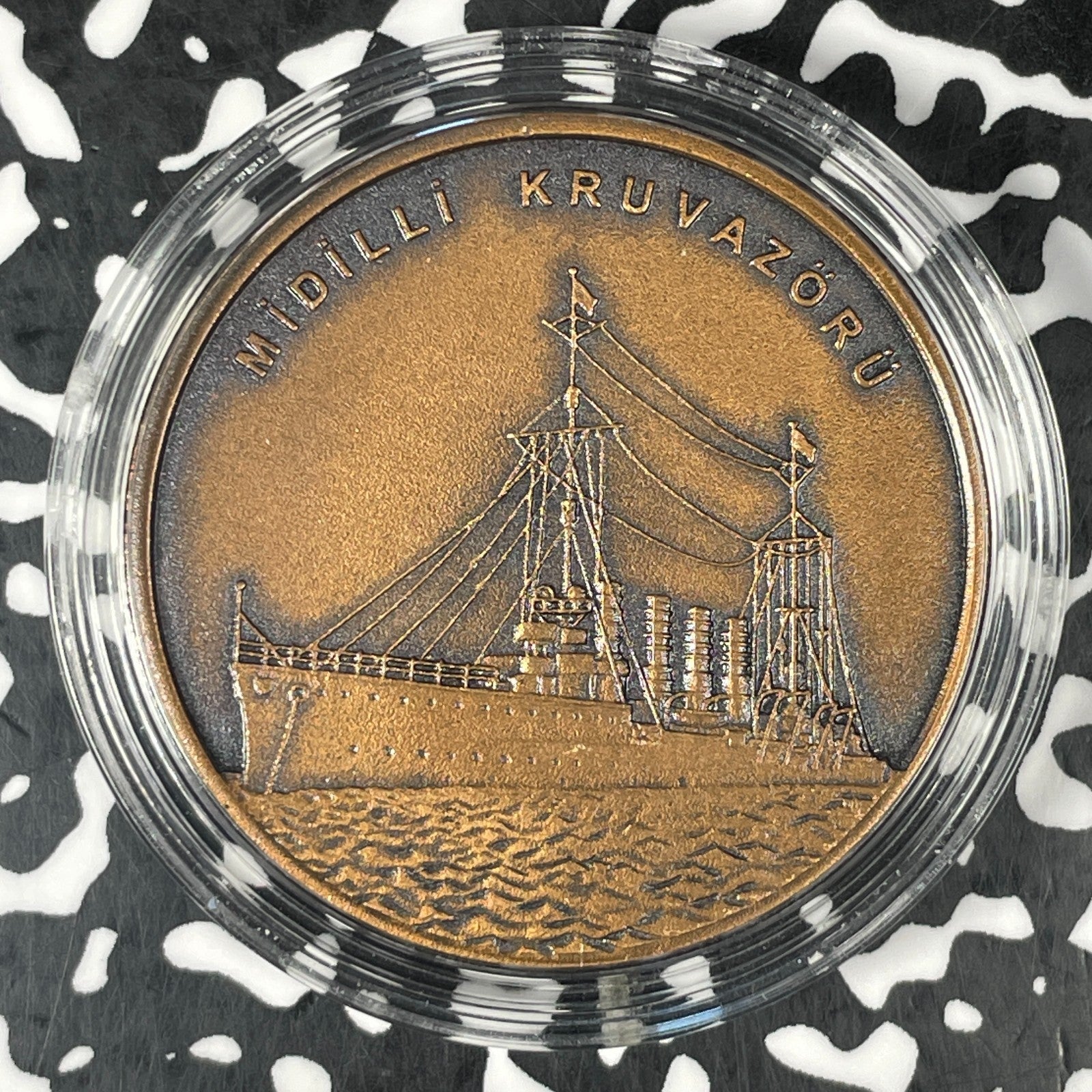 2015 Turkey Yavuz Battle Cruiser 2 1/2 Lira Lot#OV1802 With C.O.A.