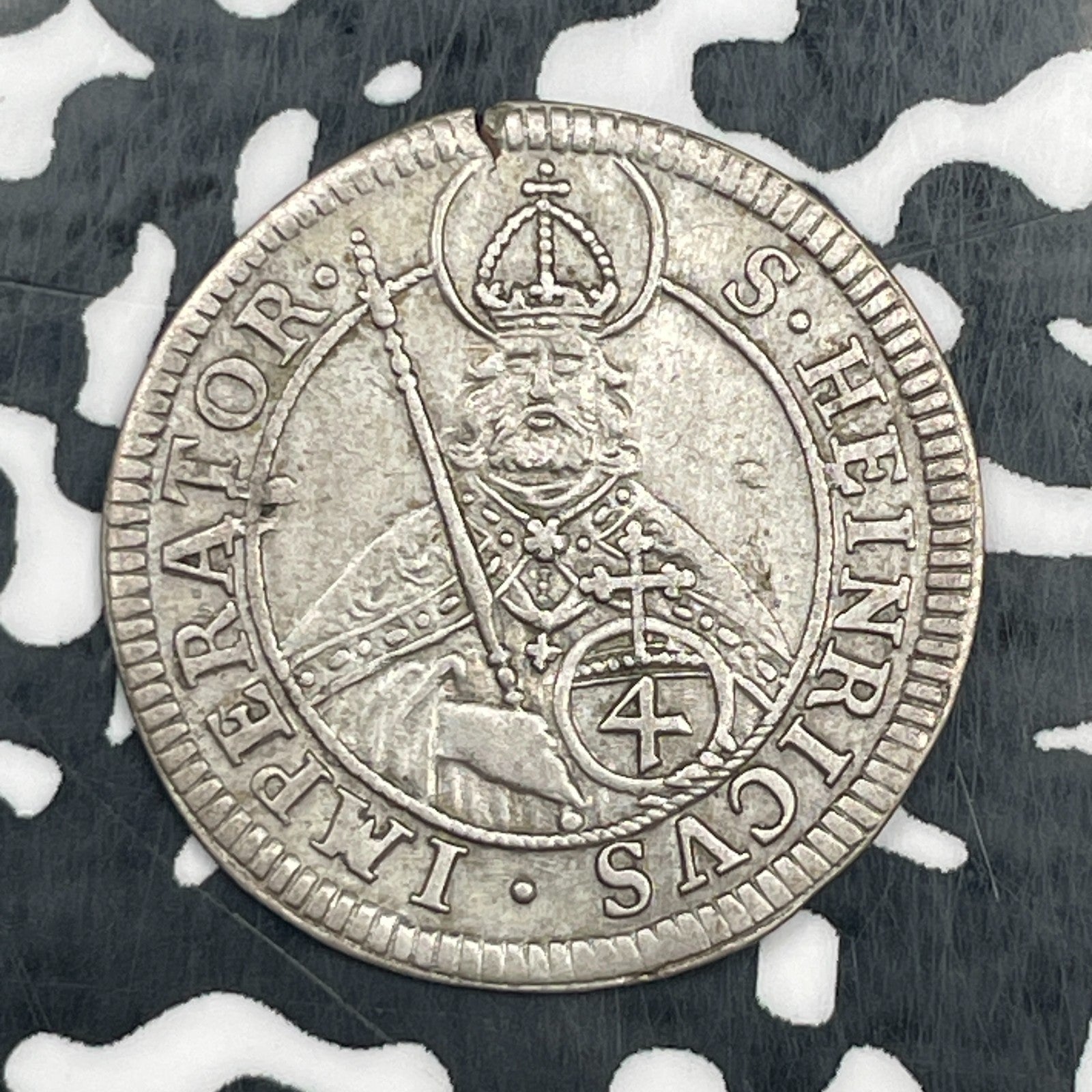 1698 Germany Bamberg 4 Kreuzer Lot#JM2382 Silver!