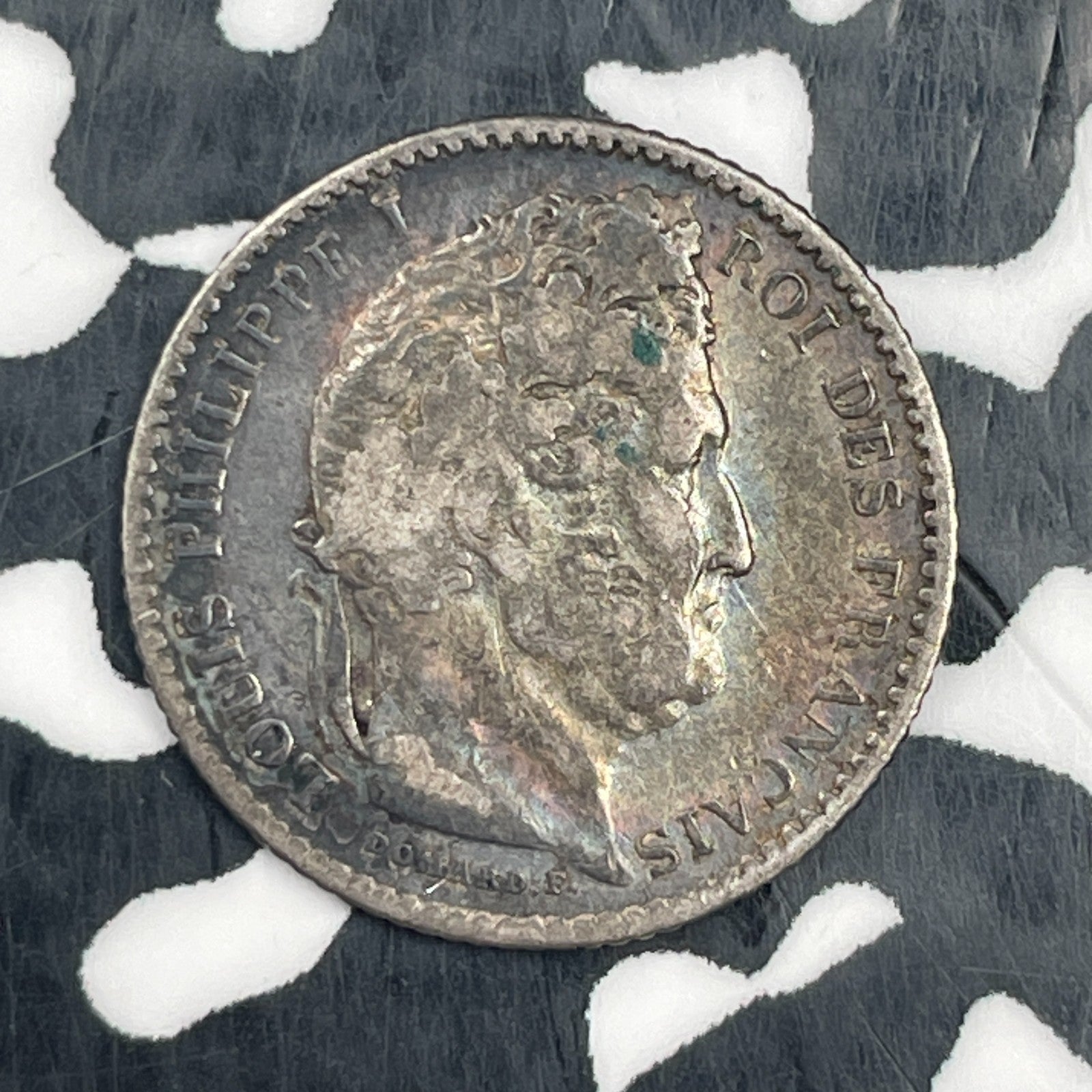 1846-A France 25 Centimes Lot#N3189 Silver!