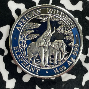 2003 Zambia 100 Kwacha Lot#C1128 Silver! Proof! Elephant, 2000 Minted