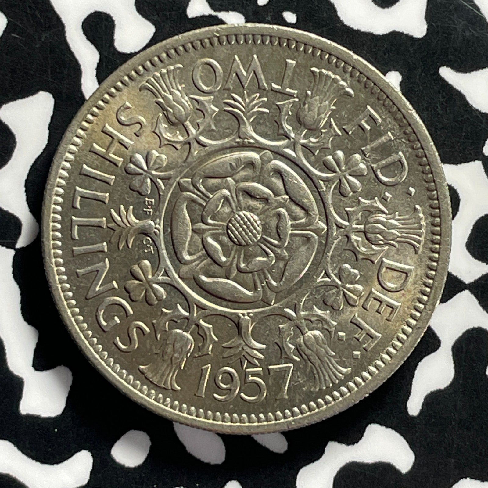 1957 Great Britain Florin Lot#T9517 High Grade! Beautiful!