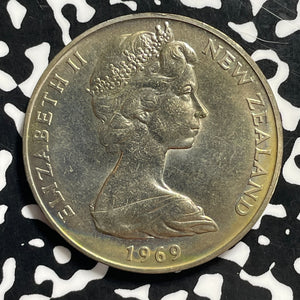1969 New Zealand Cooks Chart $1 Dollar Lot#C0449 High Grade! Beautiful!
